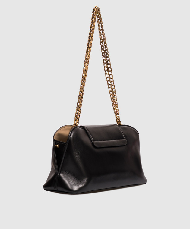 Versace Черная кожаная сумка Vivian 10254731A17449 изображение 3