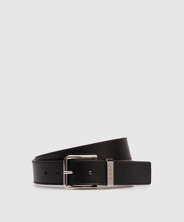 Givenchy Чорний шкіряний ремінь з гравіюванням логотипа BK4067K1UY