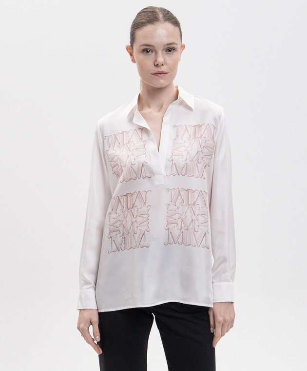 Max Mara Блуза FILTRO із шовку MXMFILTRO зображення 3