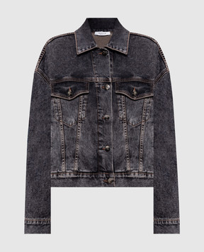 Peserico Сіра джинсова куртка з ефектом потертості S21388L1604280