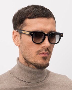 Bottega Veneta Черные очки Intrecciato Panthos 861359V2Q30