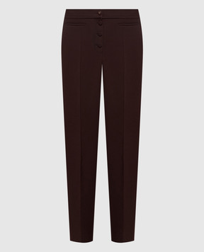 Valentino Коричневые брюки из шерсти 9B3RB7C2A9K