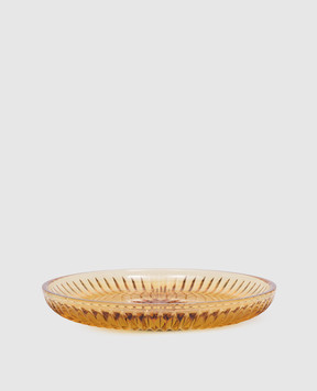 Treesseci Жовта кришталева підставка для дозатора та склянки Elegance EL66AAMGD