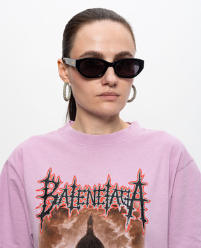 Palm Angels Чорні сонцезахисні окуляри Eagle PA1022100753