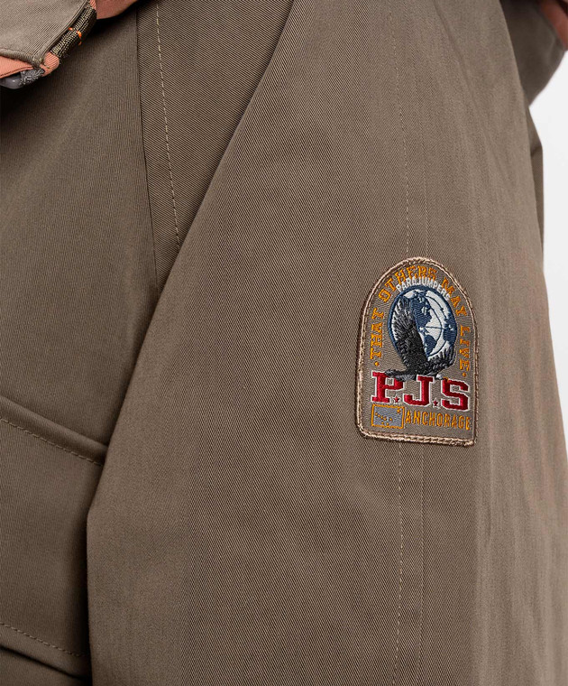 Parajumpers Пухова парка кольору хакі Naruse 26WPWJKBI32 зображення 5