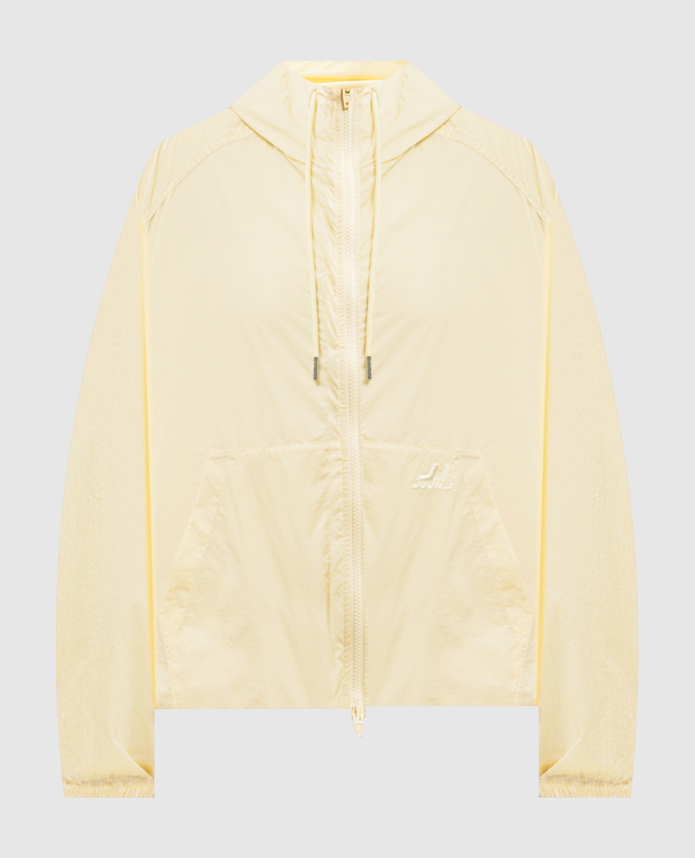 

Желтая ветровка с вышивкой логотипа, Желтый, Ветровки