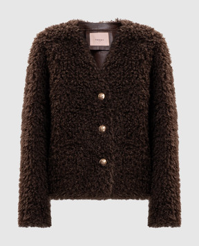 Twinset Коричнева куртка 262TP2201
