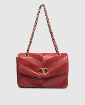 Valentino Красная кожаная сумка Djuna 9W2B0T55TIE