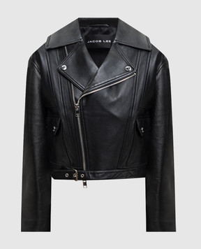 Jacob Lee Черная кожаная косуха WLJ0127SS26B