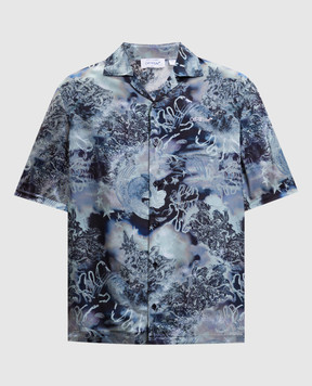 Off-White Синяя рубашка Land&Sky 44XGG01FS26F00B