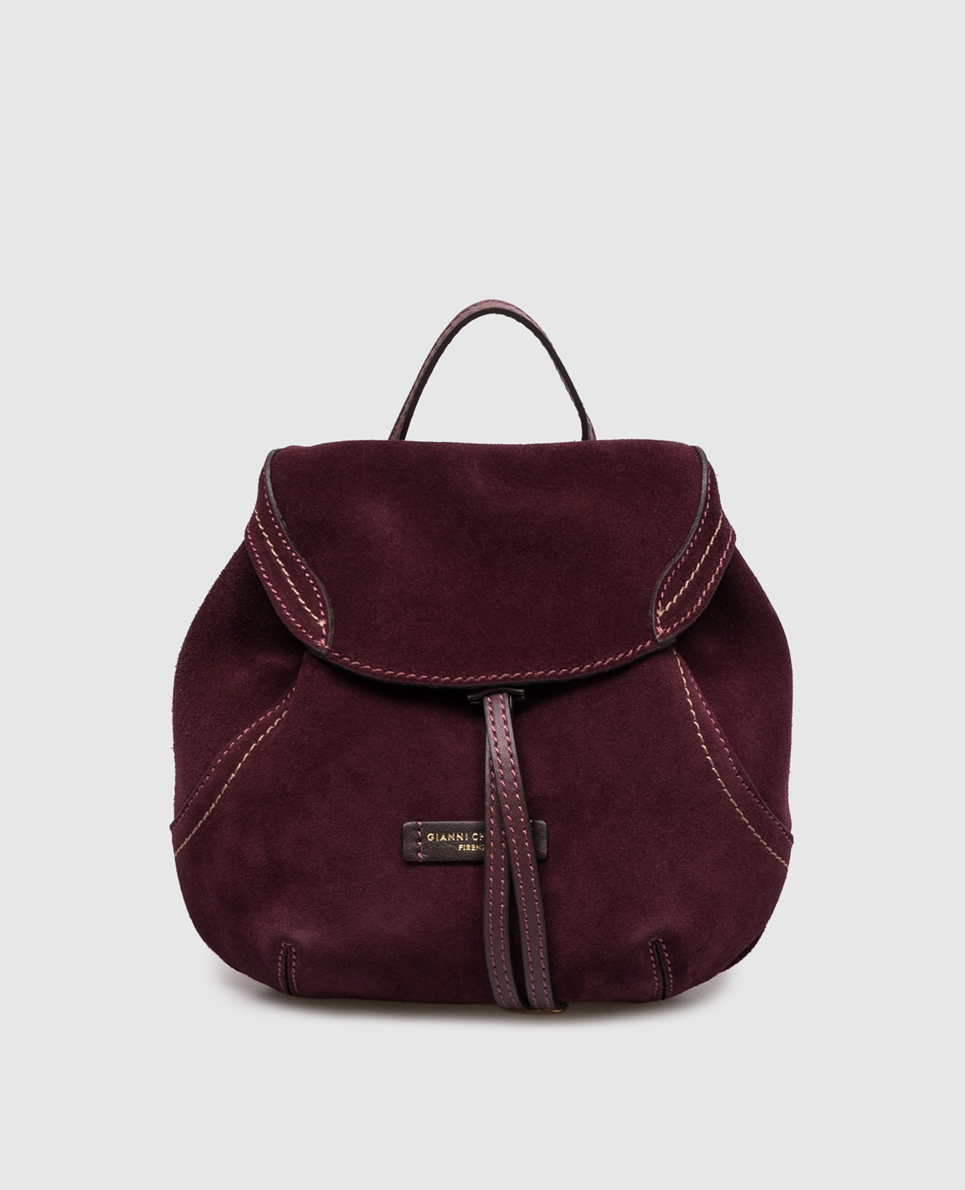 Бордовый замшевый рюкзак Violette
