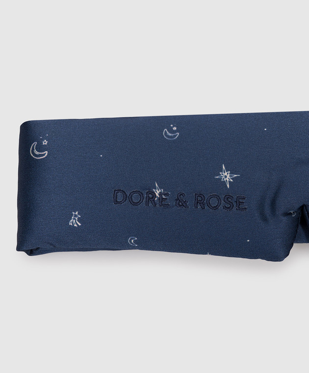 Dore & Rose Детская синяя маска для сна из шелка DEEPSLEEPMASKKIDS изображение 2