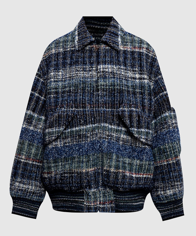 Missoni Синяя куртка с шерстью DS26WC06BC006I
