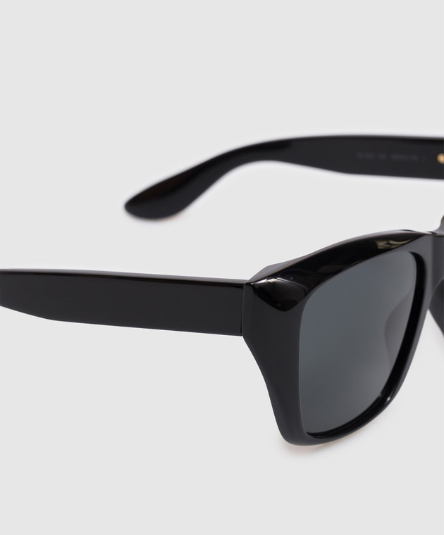 Saint Laurent Черные очки 923 с фактурным логотипом A003D8Y9956 изображение 4
