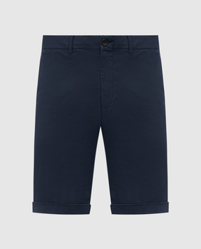 Enrico Mandelli Сині шорти з відворотами 0SHORT5653