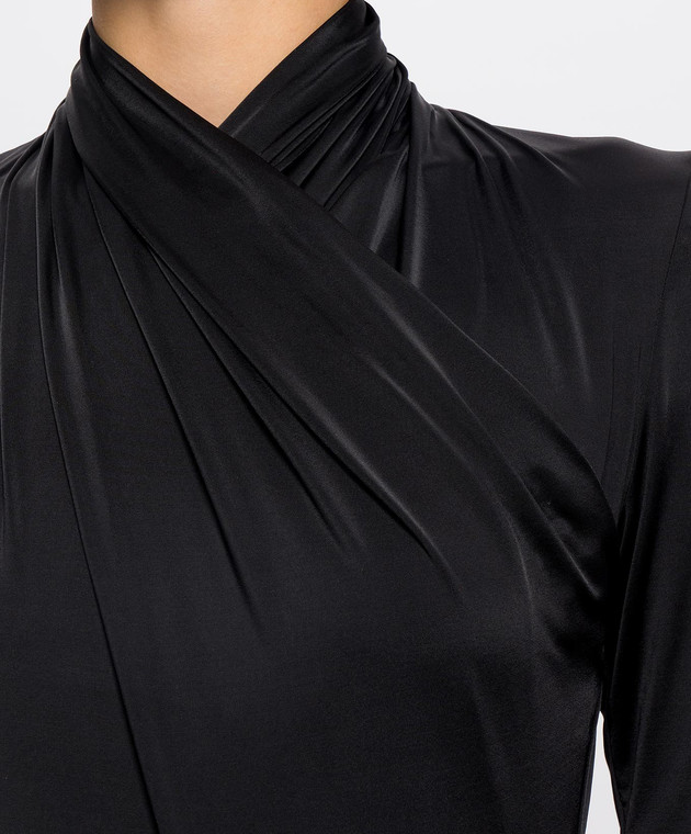 Thierry Mugler Черное боди с драпировкой 26W3BO02896030 изображение 5