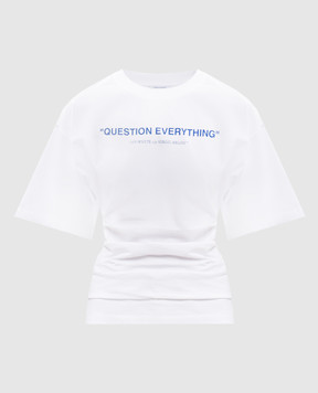 Off-White Белая футболка Question Everything 2FA00567T