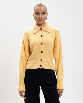 PROENZA SCHOULER Желтый кардиган из кашемира Rocio R2617313KK025