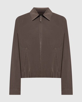 Peserico Коричнева куртка з ланцюжком A2511803184