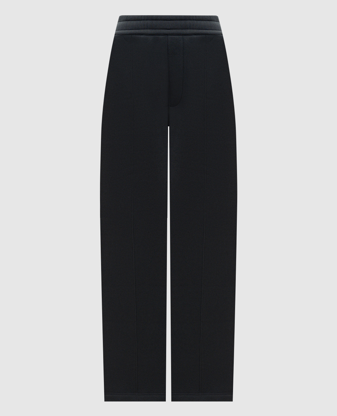 Серые утепленные спортивные штаны с эмблемой