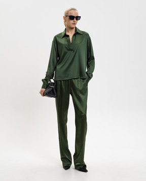 Tom Ford Зелена блуза із шовку TS2144FAX881