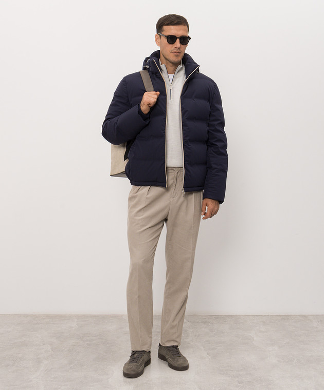 Brunello Cucinelli Меланжевый джемпер серого цвета M2400124 изображение 2