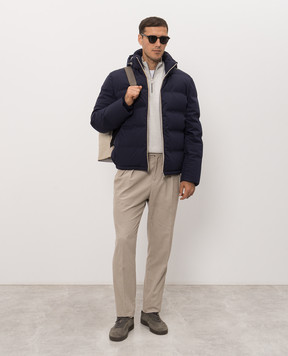 Brunello Cucinelli Меланжевий джемпер сірого кольору M2400124