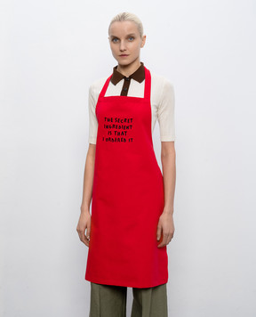 Max & Co Красный передник с вышивкой MCLPATRONI