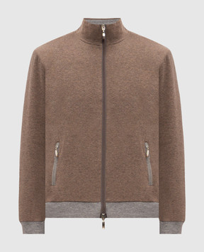Doriani Cashmere Коричневая спортивная куртка 875LUNJ36