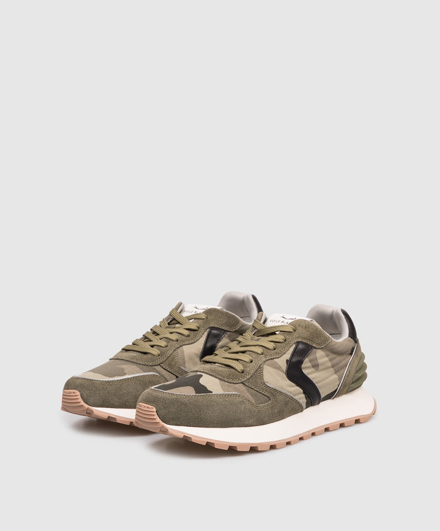 Voile Blanche Комбинированные кроссовки PARIS POWER цвета хаки 0012018797241F08 изображение 2