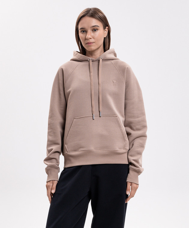 Ami Paris Бежеве худі USW758747w зображення 3