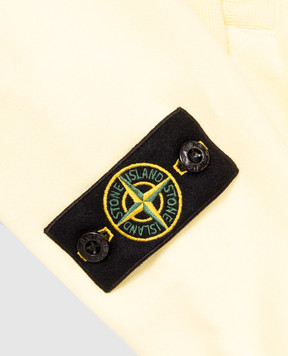 Stone Island Дитяче жовте худі з патчем логотипа L2S166100003S0A2014
