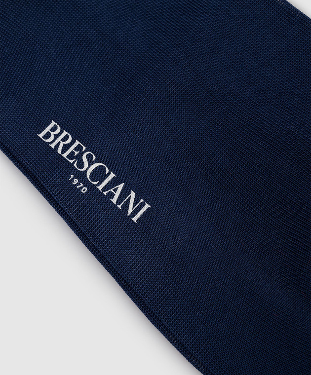 Bresciani Сині короткі шкарпетки з бавовни MP009RI0006BR зображення 2