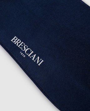 Bresciani Сині короткі шкарпетки з бавовни MP009RI0006BR