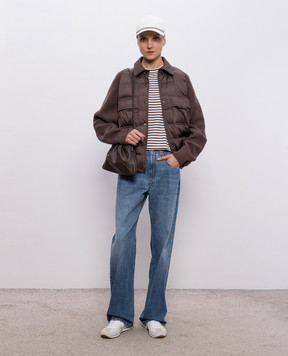 Brunello Cucinelli Коричневая пуховая куртка MD5987696