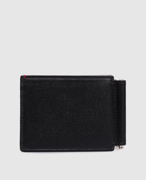 Brunello Cucinelli Черный кожаный портмоне с зажимом для купюр с эмблемой MWRLBU440