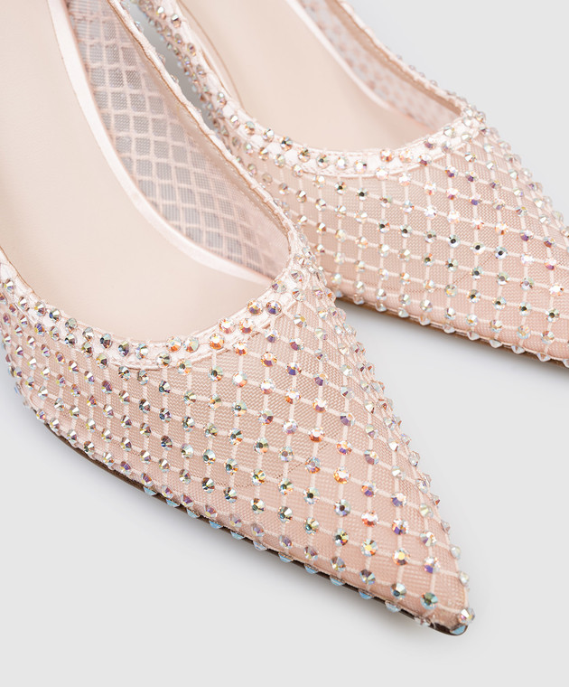 Le Silla Розовые туфли GILDA с кристаллами 4270C080BMPPSAS изображение 5
