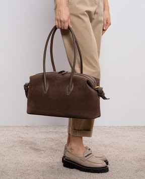 YUZEFI Коричнева замшева сумка BRIOCHE BRIOCHEDUFFLE