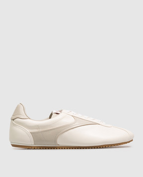 Bottega Veneta Белые кожаные кроссовки Shot A007CFV6VC0