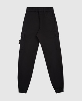 Stone Island Дитячі чорні джогери з логотипом K2S163100007S00121012