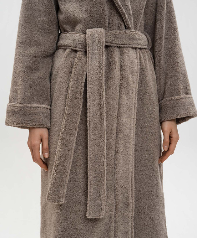 Hamam Бежевый махровый халат Olympia OLYMPIAORGANICBATHROBE изображение 5