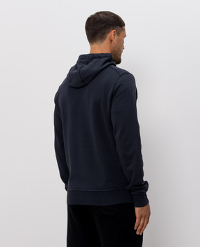 Stone Island Синие худи с патчем логотипа L1S156100062S0051