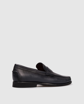 Santoni Сині шкіряні лофери MCPT02681LI1SSDS