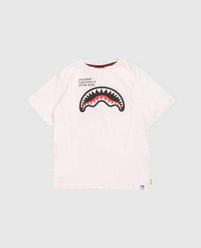Sprayground Дитяча рожева футболка Shark SPY1384LIGHT