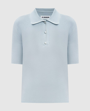 Jil Sander Блакитне поло з вовни J02GL0115J14830