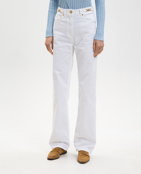 Versace Білі джинси з патчем 10137451A08570