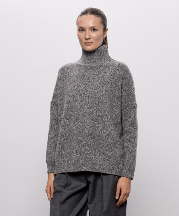 Max Mara Weekend Сірий светр BORGIA з вовни WKDBORGIA зображення 3