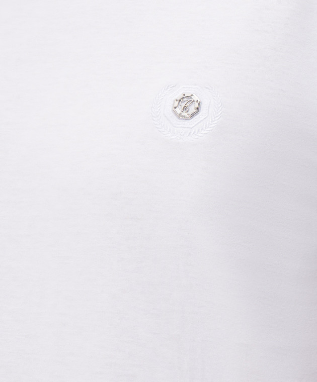 Castangia dal 1850 Біла футболка з монограмою TSDM18F25 зображення 5
