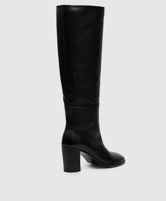 Marsell Черные кожаные сапоги Norma MW8956P014 изображение 3