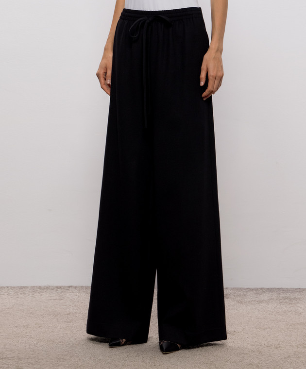 Ermanno Scervino Черные брюки из шерсти D492P362XQQ изображение 3